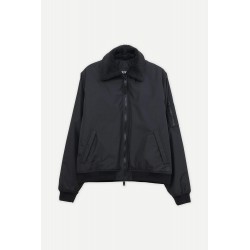 Chaqueta bomber negra mujer Tanta con cuello borreguito | Eolo Sanxenxo