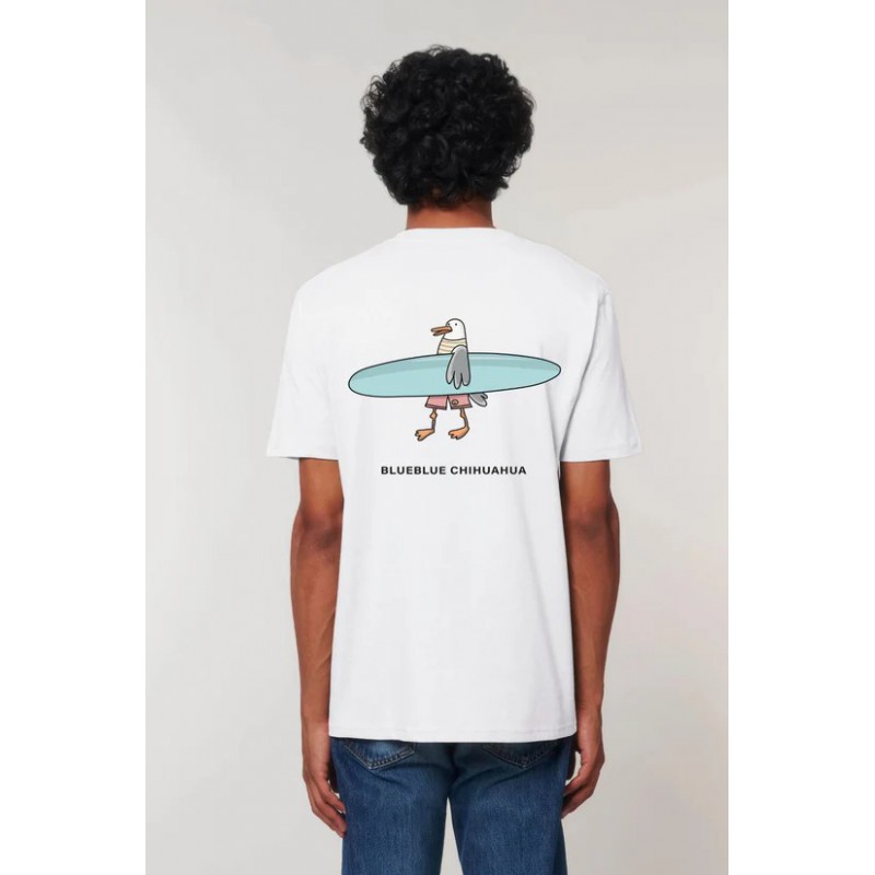Camiseta Gaviota Surfera Blueblue Chihuahua hombre | Algodón orgánico