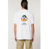Camiseta blanca orgánica pato marinero unisex | Eolo Sanxenxo
