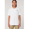 Camiseta blanca orgánica pato marinero unisex | Eolo Sanxenxo