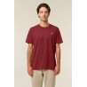 Camiseta granate algodón orgánico pato mareado hombre | Eolo Sanxenxo