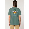 Camiseta verde algodón orgánico pato mareado Blue Blue Chihuahua