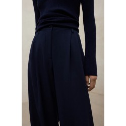 Pantalón Miel marino sostenible de cintura alta | Moda responsable