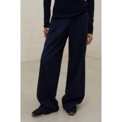 Pantalón Miel marino sostenible de cintura alta | Moda responsable