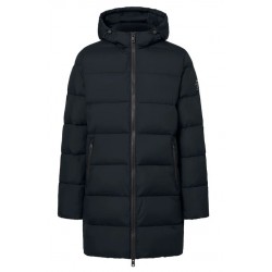 Abrigo Vintage azul marino sostenible 3/4 | Abrigo reciclado y vegano