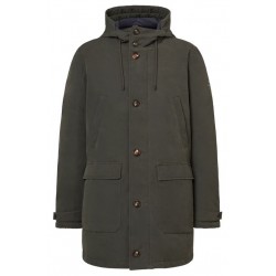 Abrigo verde Taska sostenible 3/4 | Algodón orgánico y reciclado