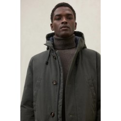 Abrigo verde Taska sostenible 3/4 | Algodón orgánico y reciclado