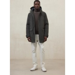 Abrigo verde Taska sostenible 3/4 | Algodón orgánico y reciclado