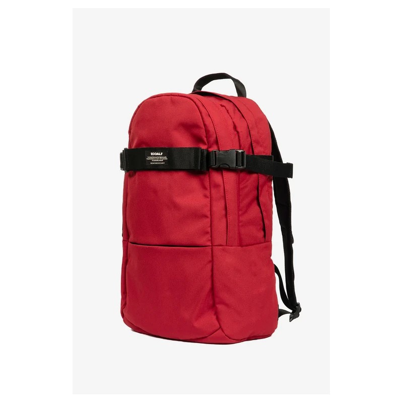 Mochila roja Bergen reciclada y vegana | Funcional y sostenible
