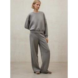 Sudadera Ambolo beige sostenible oversize | Moda vegana