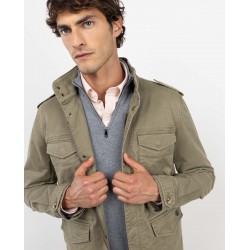 Chaqueta hombre algodón elástico Regular Fit