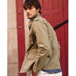 Chaqueta hombre algodón elástico Regular Fit