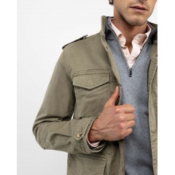 Chaqueta hombre algodón elástico Regular Fit