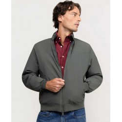 Chaqueta hombre verde náutica acolchada reciclada