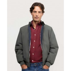 Chaqueta hombre verde náutica acolchada reciclada