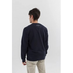 Sudadera algodón orgánico chihuahuas azul marino unisex | Eolo Sanxenxo