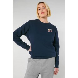 Sudadera algodón orgánico chihuahuas azul marino unisex | Eolo Sanxenxo