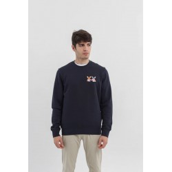 Sudadera algodón orgánico chihuahuas azul marino unisex | Eolo Sanxenxo