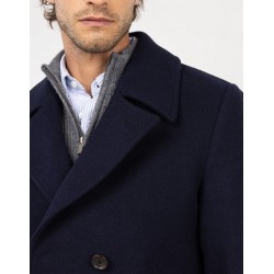 Abrigo marino largo de lana hombre | Elegancia y calidez