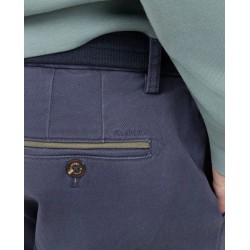 Pantalón chino azul hombre Regular Fit en twill algodón