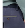 Pantalón chino azul hombre Regular Fit en twill algodón