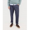 Pantalón chino azul hombre Regular Fit en twill algodón