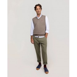 Pantalón chino hombre Regular Fit en twill algodón