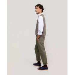 Pantalón chino hombre Regular Fit en twill algodón