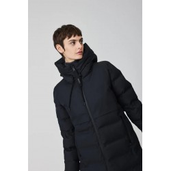 Plumífero largo Snestrom azul marino hombre impermeable