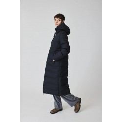 Plumífero largo Snestrom azul marino hombre impermeable