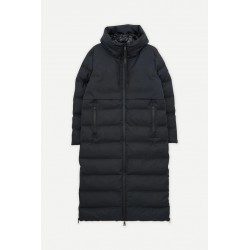 Plumífero largo Snestrom azul marino hombre impermeable