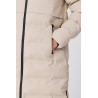 Plumífero largo Snestrom beige hombre impermeable
