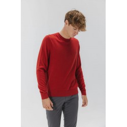 Jersey azul rojo elPulpo | Algodón y lana