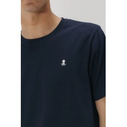 Camiseta azul marino algodón orgánico | elPulpo
