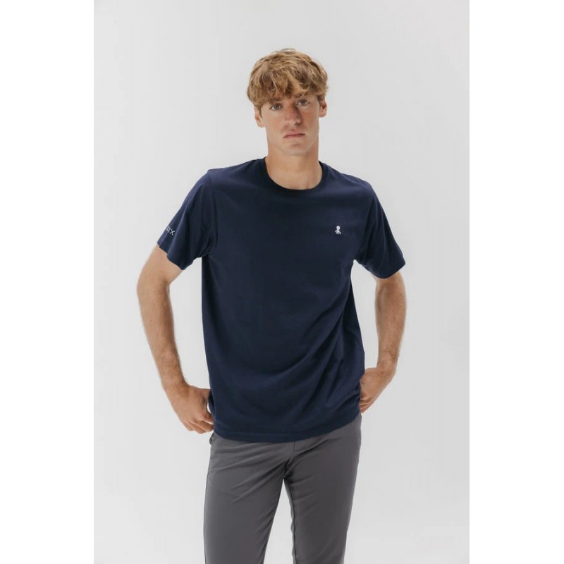 Camiseta azul marino algodón orgánico | elPulpo
