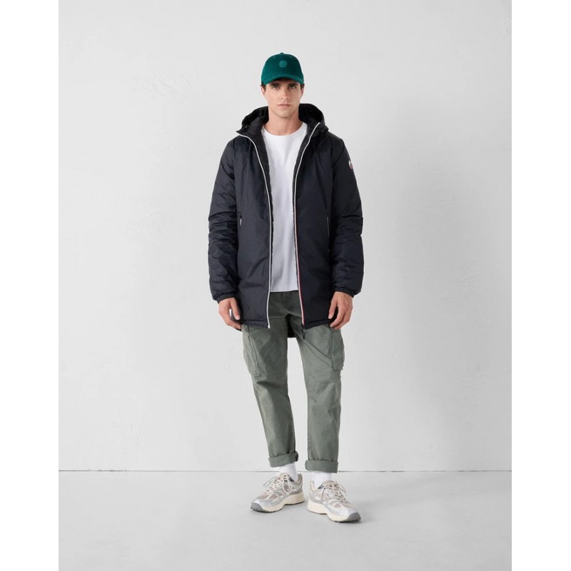 Chaqueta reversible larga ASSEN hombre impermeable y acolchada