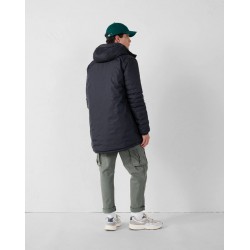 Chaqueta reversible larga ASSEN hombre impermeable y acolchada