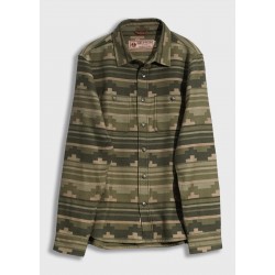 Sobrecamisa franela verde Iron & Resin hombre