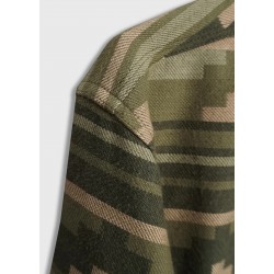 Sobrecamisa franela verde Iron & Resin hombre