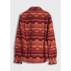 Sobrecamisa franela roja naranja Iron & Resin hombre