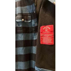 Sobrecamisa Iron & Resin Cuadros Azul Negro Forro Polar | Eolo Sanxenxo