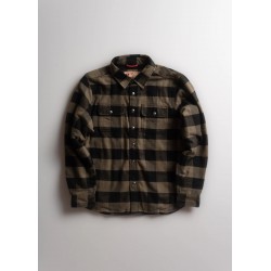 Sobrecamisa Cuadros Verde Negro Iron & Resin Hombre | Eolo Sanxenxo