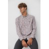 Camisa de franela rosa 100% algodón | Estilo casual