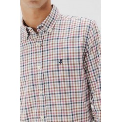 Camisa de franela rosa 100% algodón | Estilo casual