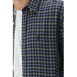 Camisa de franela azul y verde | 100% algodón