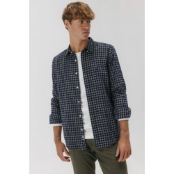 Camisa de franela azul y verde | 100% algodón