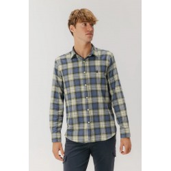 Camisa de franela azul y verde | Algodón 100%