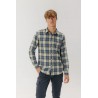 Camisa de franela azul y verde | Algodón 100%