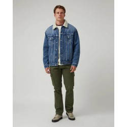 Chaqueta denim azul con borrego | Altonadock