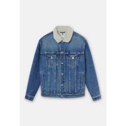 Chaqueta denim azul con borrego | Altonadock